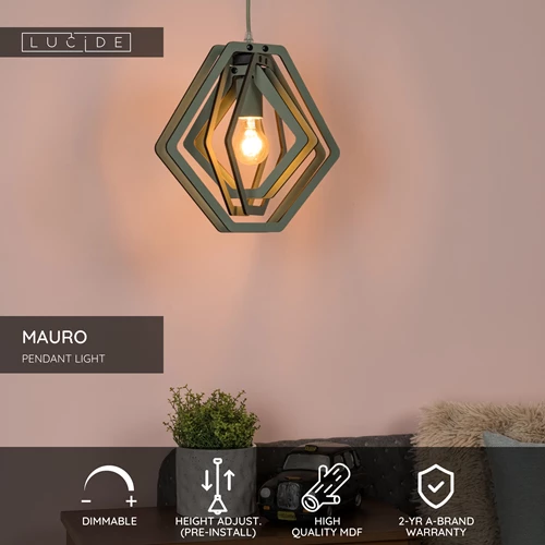 Lucide MAURO - Pendant light Children - 1xE27 - Green - USP